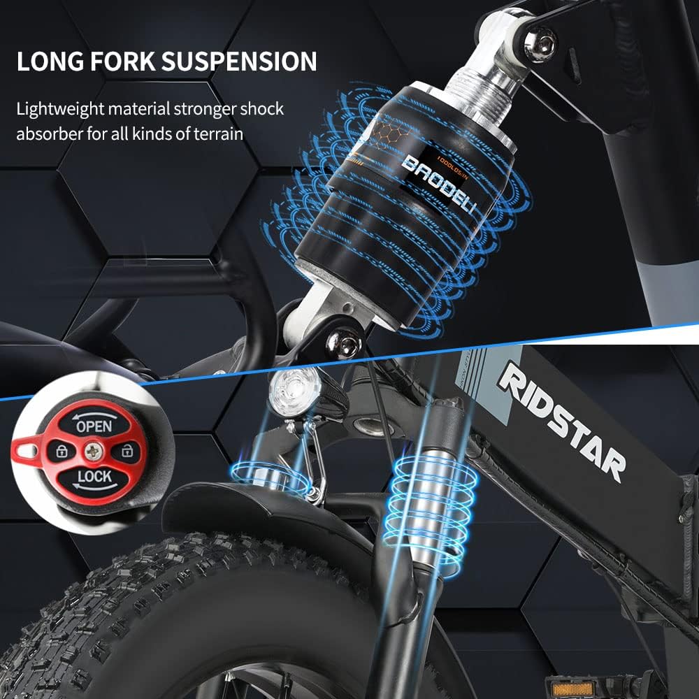 Ridstar H20 1000W Electric Mountain Bike - Image 6