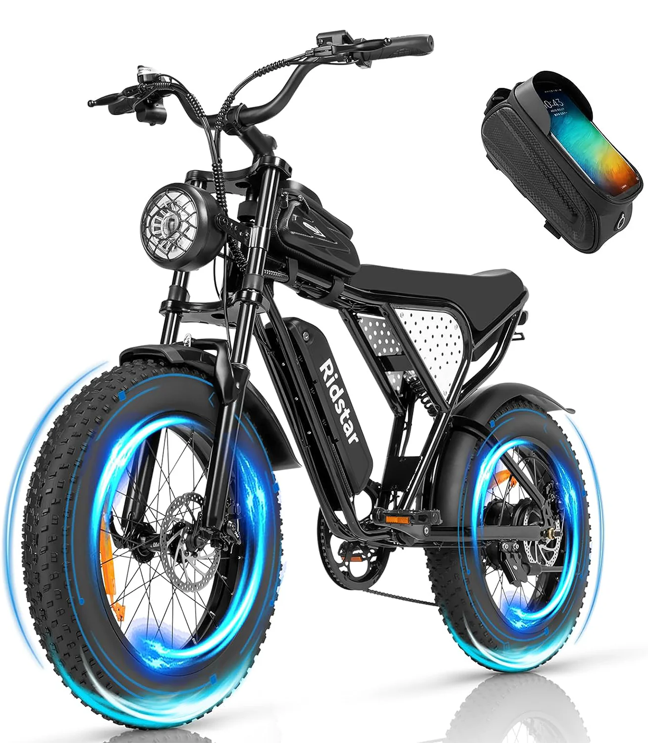 Ridstar Q20 Lite 1000W 48V 15AH Fat Tire Electric Bicycle - Image 7