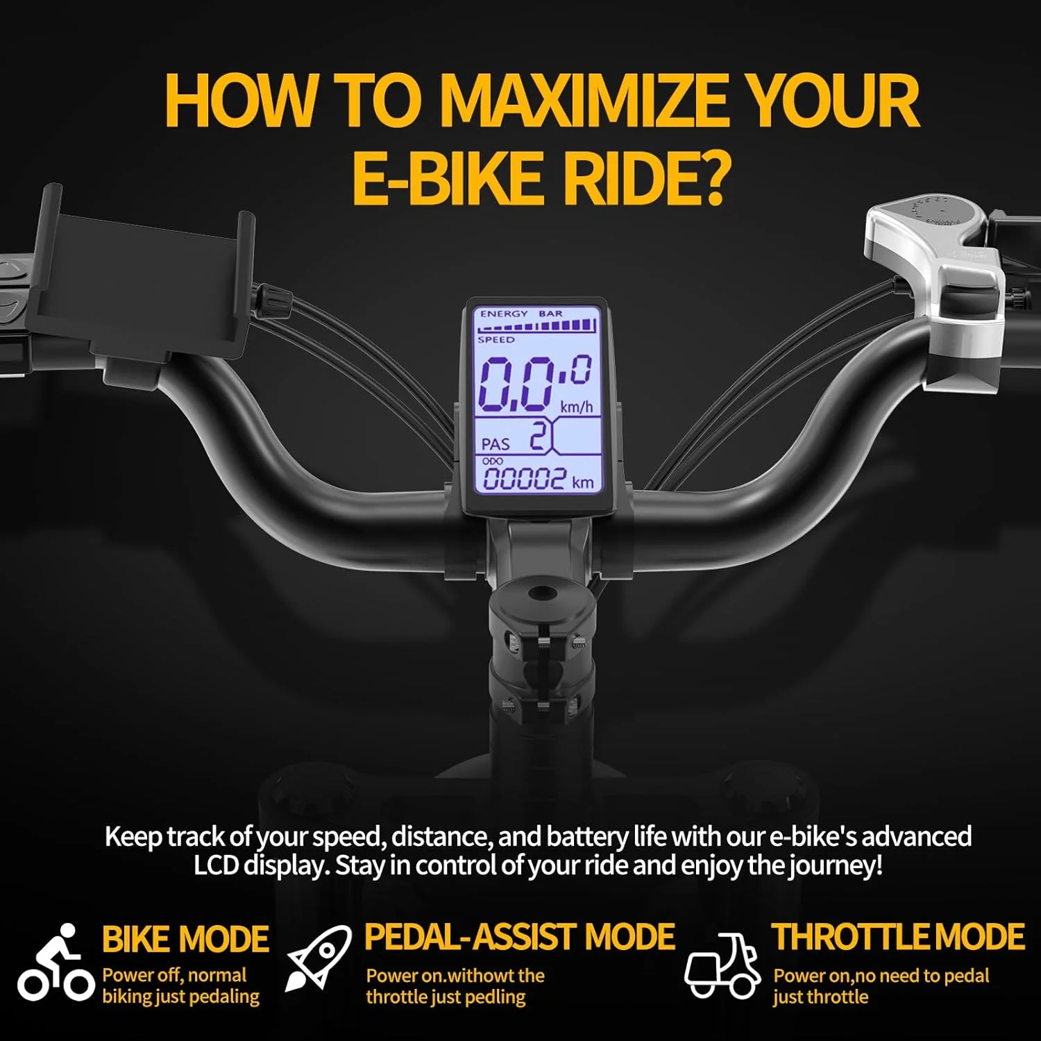 Ridstar Q20 1500W 48V 20AH Fat Tire Ebike - Image 3