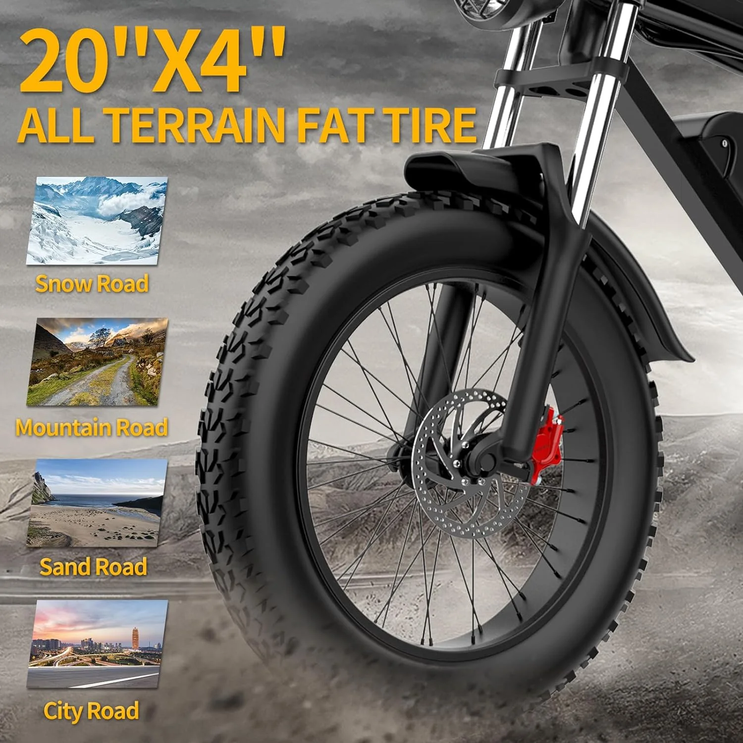 Ridstar Q20 1500W 48V 20AH Fat Tire Ebike - Image 5