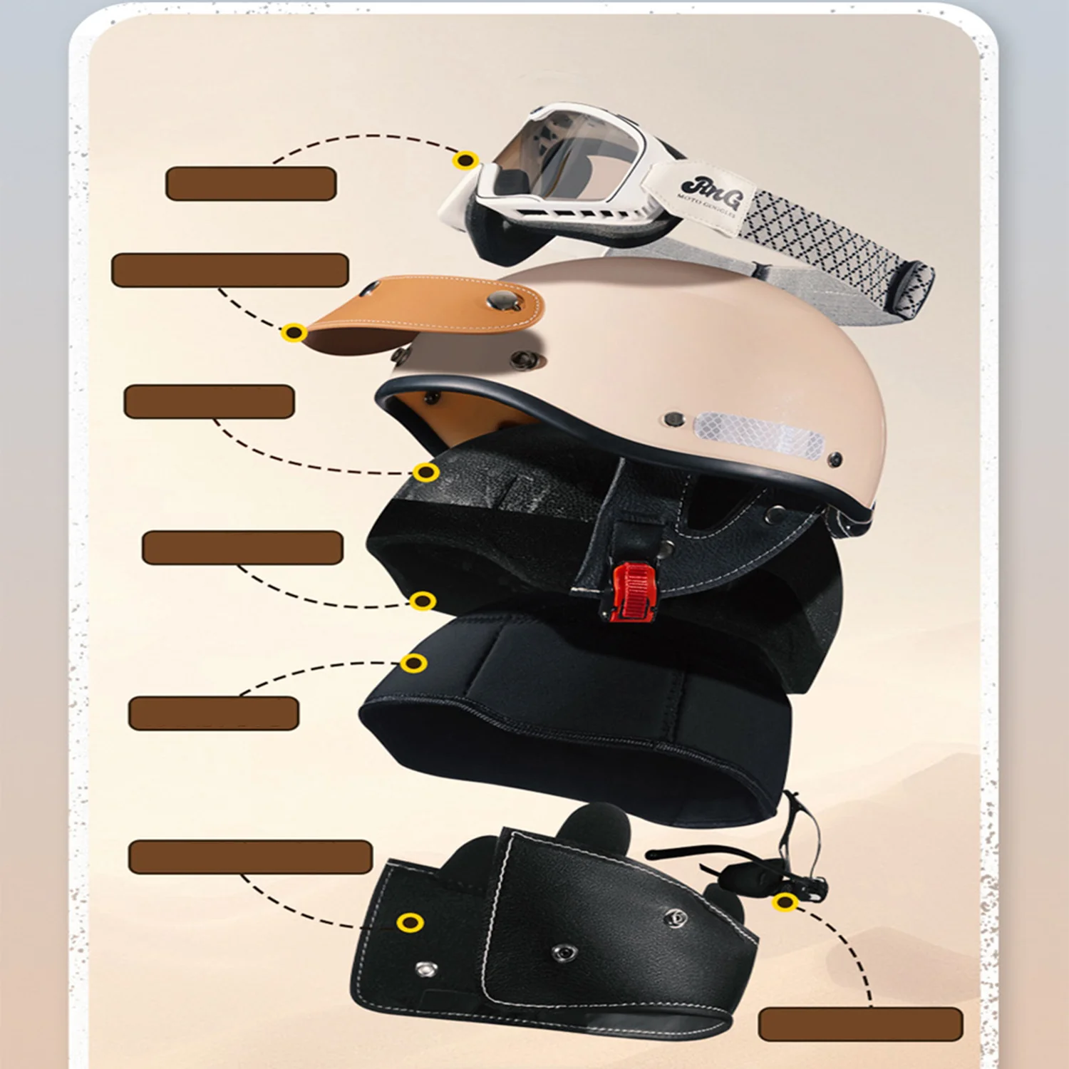 Retro Motorcycle Helmets - Image 4