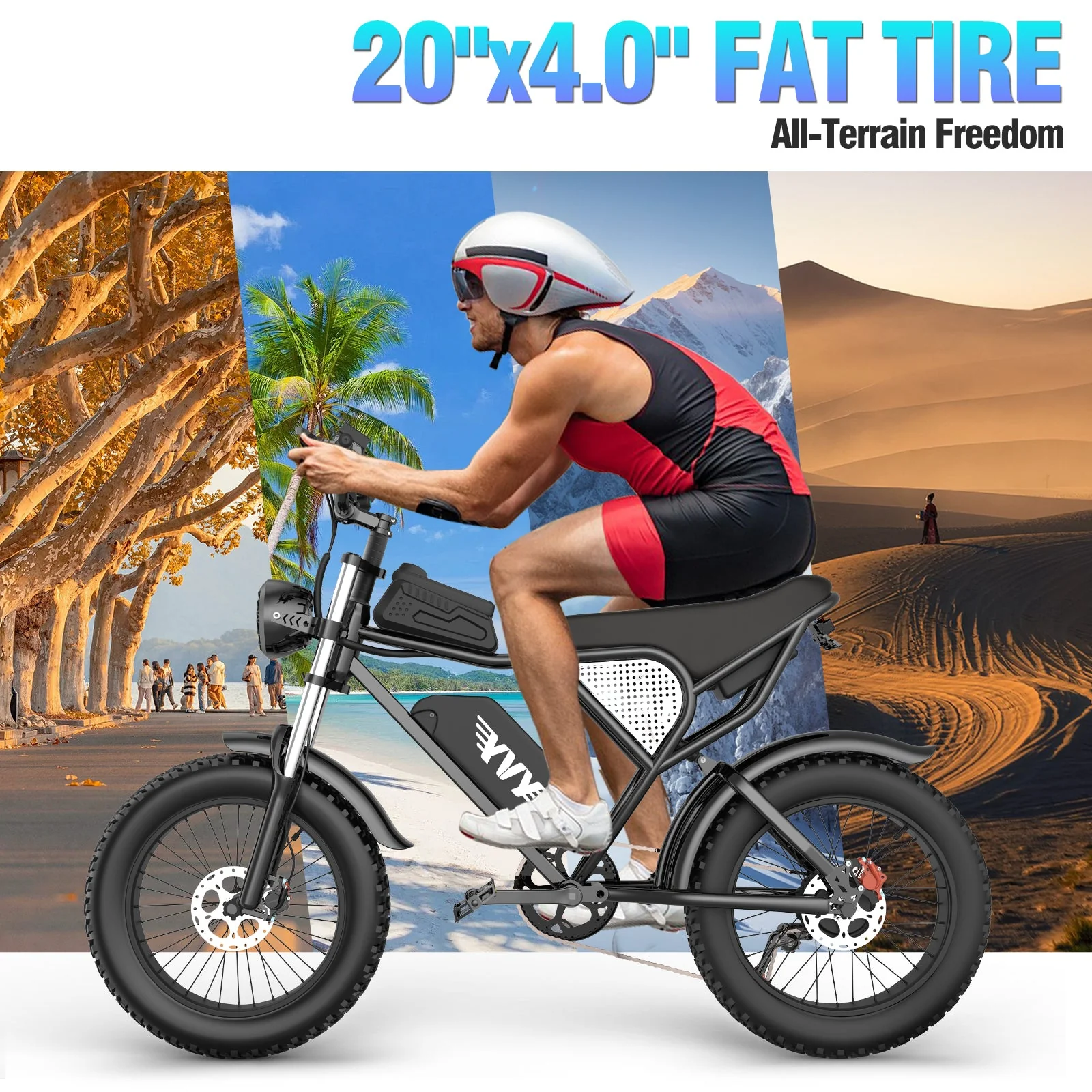 【US Stock】YVY K20 1500W Fat Tire Electric Bikes - Image 12