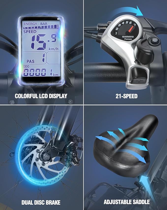 Ridstar E Bike E26 Pro Dual Motor 2000W 48V 23AH - Image 3